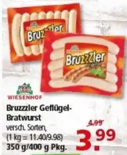 Multi Markt WIESENHOF Bruzzzler Geflügel- Bratwurst Angebot