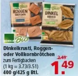 Multi Markt EDEKA Bio Dinkelkrusti, Roggen- oder Vollkornbrötchen Angebot