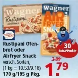 Multi Markt Rustipani Ofen- brot oder Airfryer Snack Angebot