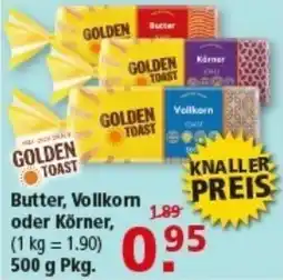 Multi Markt GOLDEN TOAST Butter, Vollkorn oder Körner Angebot