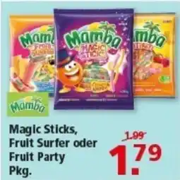 Multi Markt Magic Sticks, Fruit Surfer oder Fruit Party Pkg. Angebot