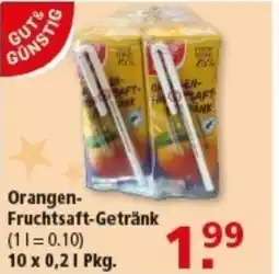Multi Markt GUT GÜNSTIG Orangen- Fruchtsaft-Getränk Angebot