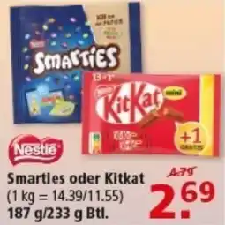 Multi Markt Nestle Smarties oder Kitkat Angebot