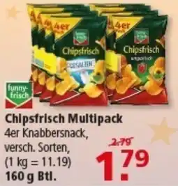 Multi Markt funny frisch Chipsfrisch Multipack 4er Angebot