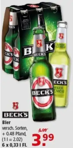 Multi Markt BECK'S Bier Angebot