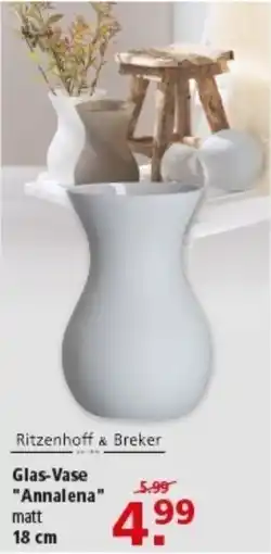 Multi Markt Ritzenhoff & Breker Glas-Vase "Annalena" Angebot