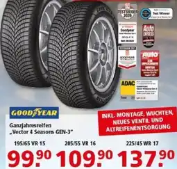 Multi Markt GOOD YEAR Ganzjahresreifen „Vector 4 Seasons GEN-3" 195/65 VR 15 Angebot