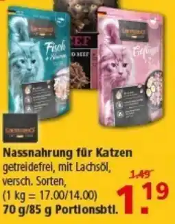 Multi Markt Nassnahrung für Katzen Angebot
