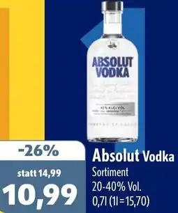 Aktiv Irma Absolut Vodka Angebot