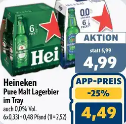 Aktiv Irma Heineken Pure Malt Lagerbier im Tray Angebot