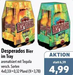 Aktiv Irma Desperados Bier im Tray Angebot