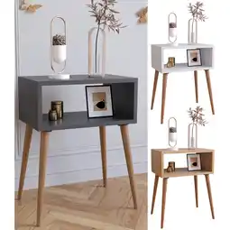 Netto Marken-Discount VCM Nachtschrank Beistelltisch Nachttisch Maße ca. H. 60 x B. 45 x T. 30 cm - Singol M Angebot