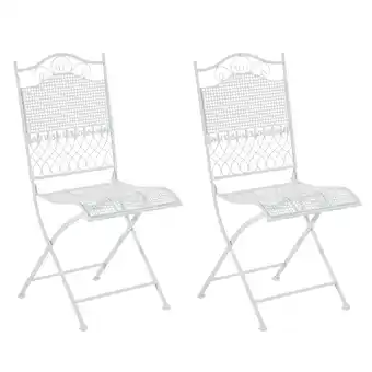 Netto Marken-Discount CLP 2er Set Eisen-Gartenstühle Kiran I Klappstühle mit edlen Verzierungen Angebot