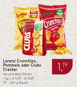 Dornseifer Lorenz Crunchips, Pommels oder Clubs Cracker Angebot
