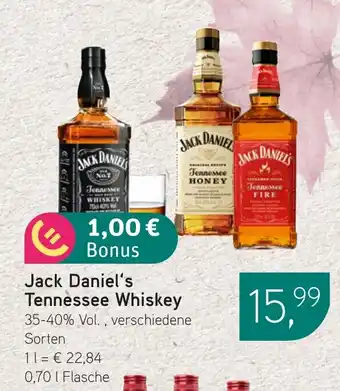Dornseifer Jack Daniel's Tennessee Whiskey Angebot