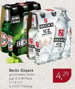 Dornseifer Becks Sixpack Angebot