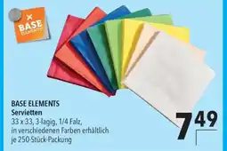 CITTI Markt BASE ELEMENTS Servietten Angebot