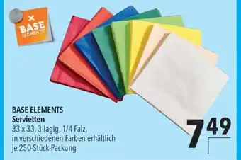 CITTI Markt BASE ELEMENTS Servietten Angebot