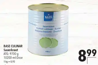 CITTI Markt BASE CULINAR Sauerkraut Angebot