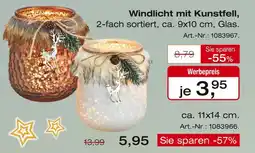 Möbel Inhofer Windlicht mit kunstfell Angebot