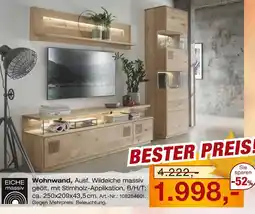 Möbel Inhofer Eiche massiv wohnwand Angebot