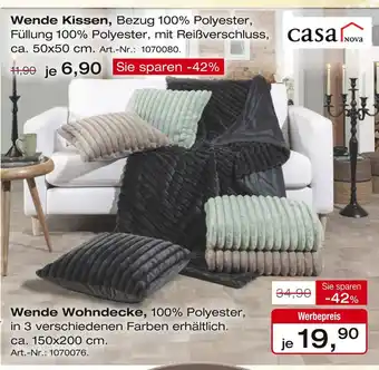 Möbel Inhofer Casa nova wende kissen Angebot