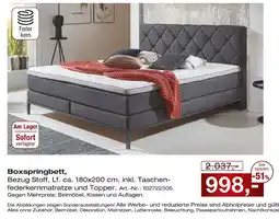Möbel Inhofer Boxspringbett Angebot