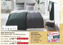 Möbel Inhofer Bugatti satin bettwäsche ca. 135x200 cm Angebot