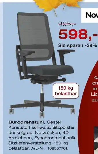 Möbel Inhofer Nowystyl bürodrehstuhl Angebot