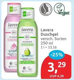 Budni Lavera pflegedusche verwöhnend Angebot