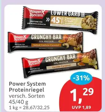 Budni Power system lower carb bar cookies & cream Angebot