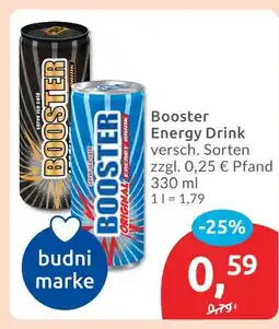 Budni Booster energy drink original Angebot