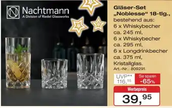 Möbel Inhofer Nachtmann Gläser-Set ,,Noblesse" 18-tlg. Angebot