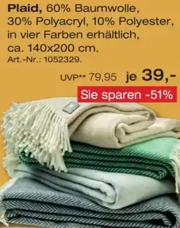 Möbel Inhofer Plaid Angebot