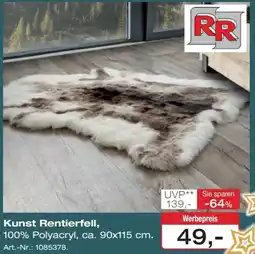Möbel Inhofer Kunst Rentierfell Angebot