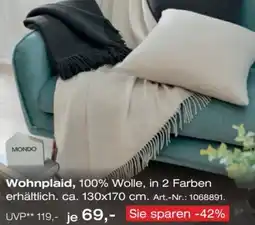 Möbel Inhofer MONDO Wohnplaid Angebot