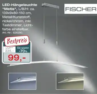 Möbel Inhofer FISCHER LED-Hängeleuchte "Metis" Angebot