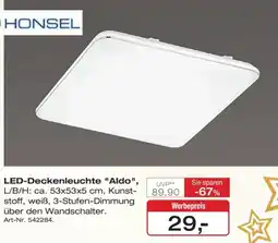 Möbel Inhofer HONSEL LED-Deckenleuchte "Aldo" Angebot
