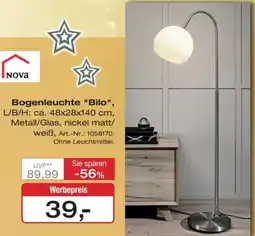Möbel Inhofer Casa Nova Bogenleuchte "Bilo" Angebot