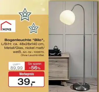 Möbel Inhofer Casa Nova Bogenleuchte "Bilo" Angebot
