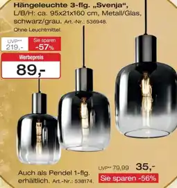 Möbel Inhofer Casa Nova Hängeleuchte 3-flg. „Svenja" Angebot
