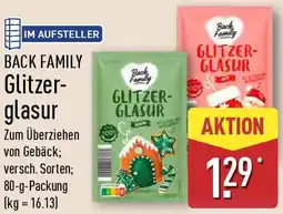 Aldi Nord BACK FAMILY Glitzerglasur Angebot