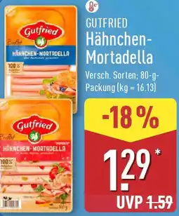 Aldi Nord GUTFRIED Hähnchen Mortadella Angebot