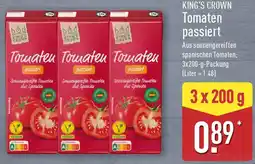 Aldi Nord KING'S CROWN Tomaten passiert Angebot