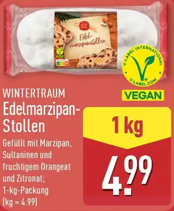 Aldi Nord WINTERTRAUM Edelmarzipan Stollen Angebot