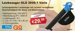 Stabilo Fachmarkt Güde Laubsauger GLS 3000.1 Vario Angebot