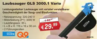 Stabilo Fachmarkt Güde Laubsauger GLS 3000.1 Vario Angebot
