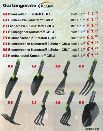 Stabilo Fachmarkt KesTek Gartengeräte Angebot