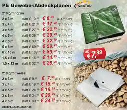 Stabilo Fachmarkt KesTek PE Gewebe-/Abdeckplanen Angebot