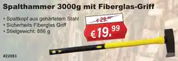 Stabilo Fachmarkt Spalthammer 3000g mit Fiberglas-Griff Angebot